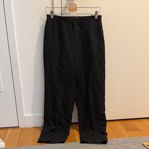 Banana Republic Black Wide-Leg Dress Pants